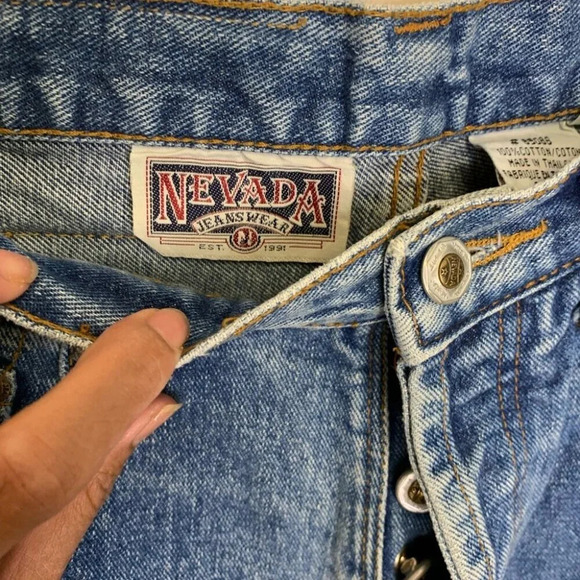 Vintage Nevada 100% Cotton Medium Wash Button Fly Jeans Size 30 - Picture 6 of 12